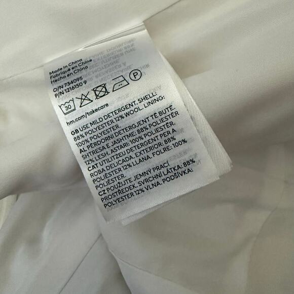 H&M Bustier Lined Corset Cream Women Top Old Money Style Office Wear Casual S - Picture 10 of 10